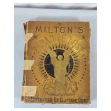 Vintage Milton's Paradise Lost Book - Detailed