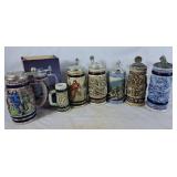 Variety of Vintage Ceramic Steins