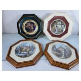 Assortment of Framed Collector Plates - Trish