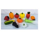 Lovely Collection of Glass Fruit & Vegetables