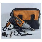 RIDGID 1/2' Hammer Drill &  Carrying Bag. Tested