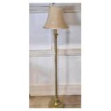 Contemporary Brass Barley-Twist Floor 57'h