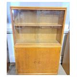 2 pc glass top, 2 door display cabinet by Meredew