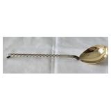 Russia Soviet Gold Wash Silver 5.5' Egg Spoon