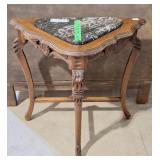 Elegant triangular corner side table