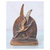 Lovely Copper Heron Bookend