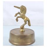Vintage Brass Unicorn Music Box