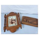 Wood Frame Bulova Quartz Clock & Longest Canada