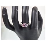 Stunning 2 piece ring set. Size 7. Unmarked.