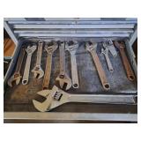 Assortment of adjustable Wrenches