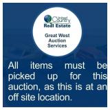 All items must be picked up for this auction, as