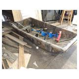 Polyethylene utility sled with a camouflage