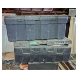 2 storage containers, harnesses, plastic pluming