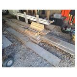 Assortment of wood, (front) 15"lx9"w