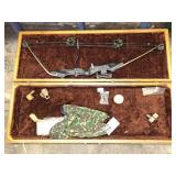 Vintage bow and target practice target
