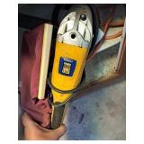 Metal Cabinet w/Makita Belt Sander & Powerfist 5"