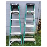 Werner & Gorilla fiberglass A frame ladders 5 rung
