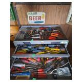 Assortment of Screwdrivers, Wire Cutters, Pliers,