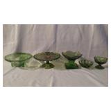 Vintage Glassware Cake Plate Fruit Bowl