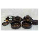 Retro Brown Tea Service