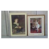 Lot Of 2 Victorian Style Pictures
