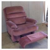 Red Fabric Recliner