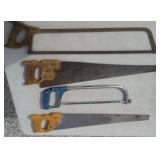 2 Hand Saws , 2 Hack Saws