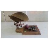 Antique Scale With Weights