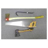 Grouping Of Tools: Ax, Crowbar, Hatchet, Handsaw