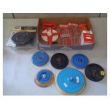 Tape Measure, Wrench Set, Buffing Disks