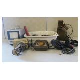 Vintage Portable Television With Antenna Router