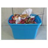 Christmas Lot Including Wax Figure