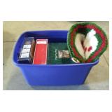 Christmas Lot With Blue Bin