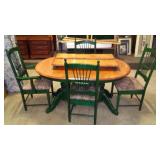 Painted Pedestal Dining Table