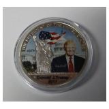2017 Donald Trump Colour Commemorative Coin