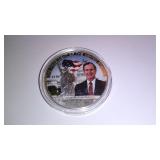 George H W Bush Colour Commemorative Coin