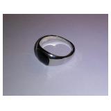 Solid Polished Stainless Steel Band Biker Men