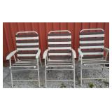 3 Folding Chairs