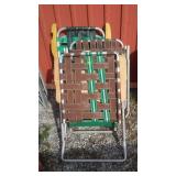 Old Aluminum Folding Lawn Chairs-