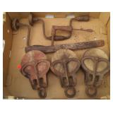 Andtique Drills And Pullies