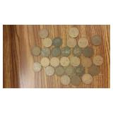 Vintage English One Penny Coins