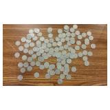 Many Vintage 6 Pence Coins