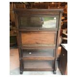 Antique mahogany empire barrister book case desk