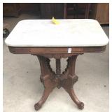 Antique walnut Eastlake Victorian parlor table