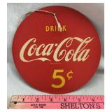 Vintage Coca-Cola Round Advertising Cardboard