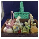 Box of Vintage Easter Items