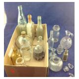Box of Old Bottles and Jars