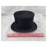 Old/Antique Black Wool Top Hat