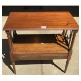 Vintage Mahogany One Drawer Side Table
