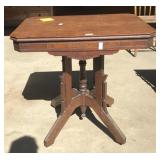 Antique Victorian Walnut East Lake Parlor Table